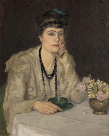Rupert Bunny A Cup of Chocolate